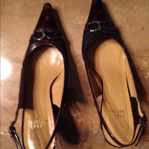 Weitzmann tortoise shell heels - worn once!