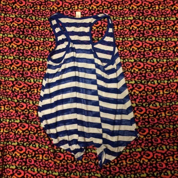 M Blue/White Racer-back - Picture 3 of 3