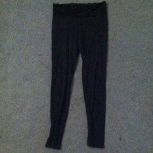 Black Pink sparkly lace leggings