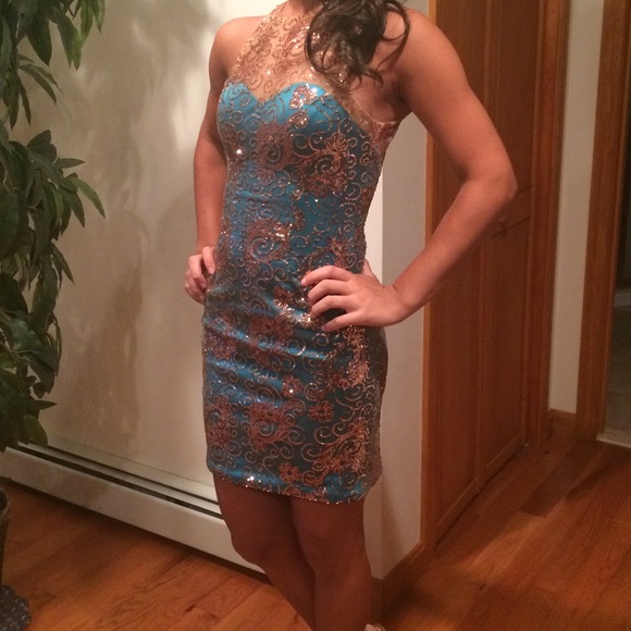 Stunning designer semi formal dress