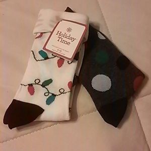 Holiday Print Socks