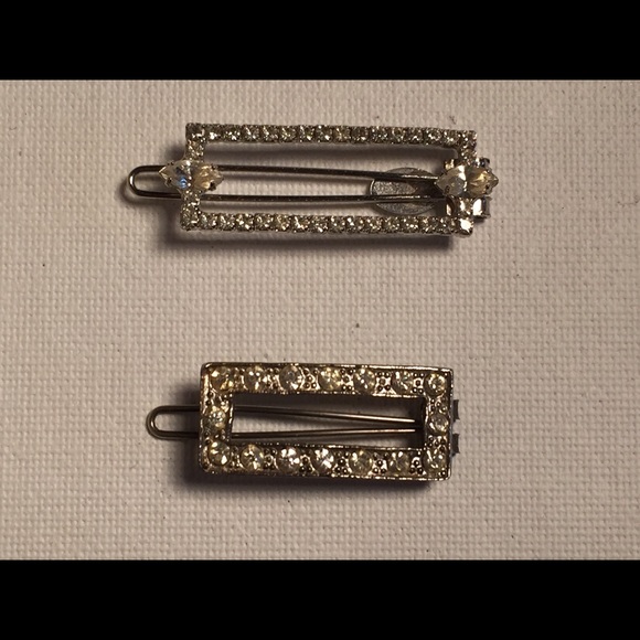 Pair of Rhinestone barrettes