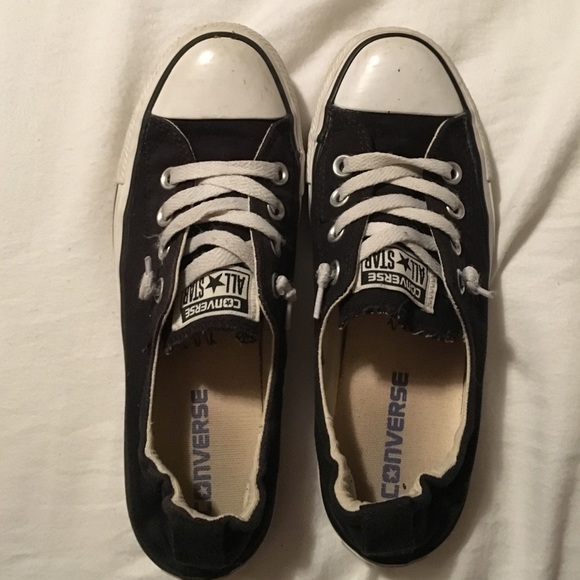Black converse shore lines