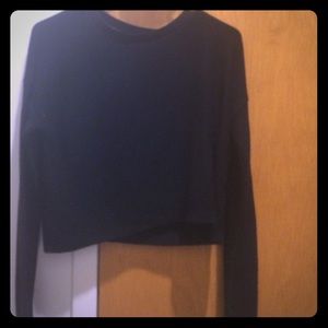 Forever 21 black midriff sweater