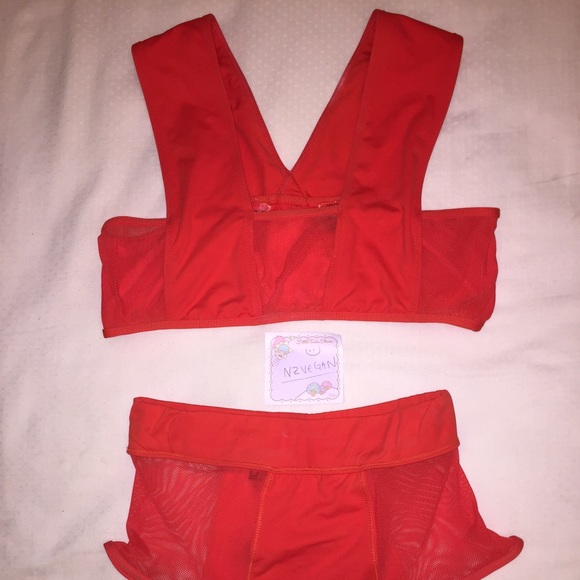 Classic 90s red mesh bikini by Minimale Animale