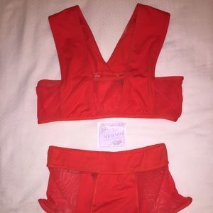 Classic 90s red mesh bikini by Minimale Animale