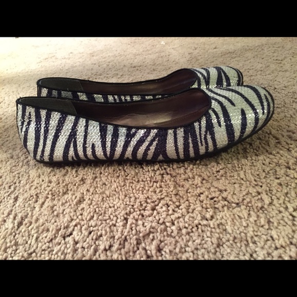 🎉Silver n purple ballerina flats🎉