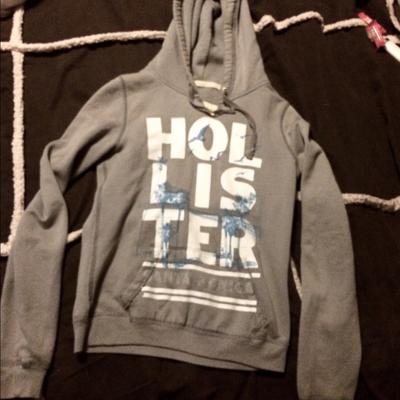 L Gray Hollister Hoodie
