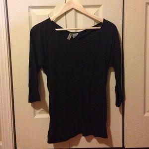 Black quarter sleeve shirt