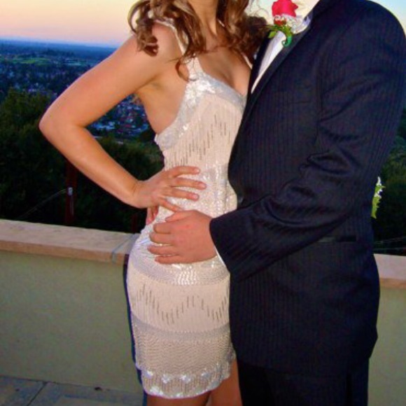 French Connection Dresses & Skirts - French Connection shimmer bead dress prom