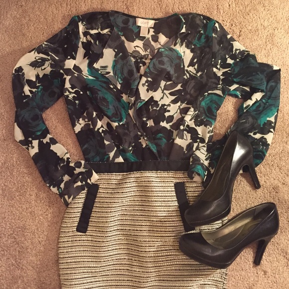 Green Floral Loft Top