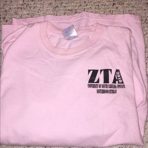 ZTA sisterhood retreat shirt.
