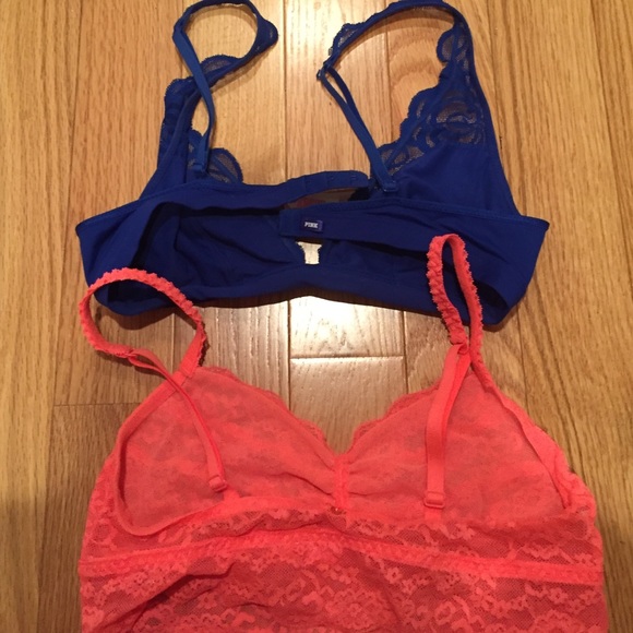 PINK size S lace bralettes - Picture 3 of 3