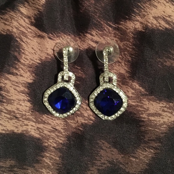 Blue Crystal Earrings