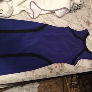 BCX Royal blue and black dress