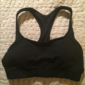 Balance black sports bra