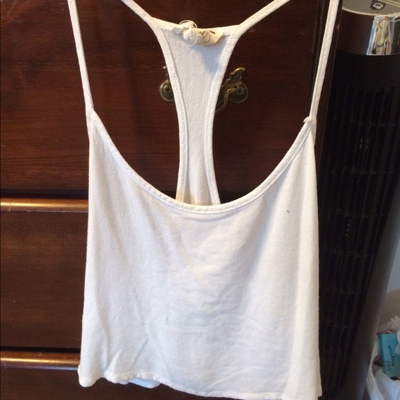 Cream crop top