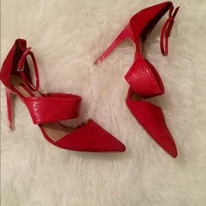 Topshop red heels