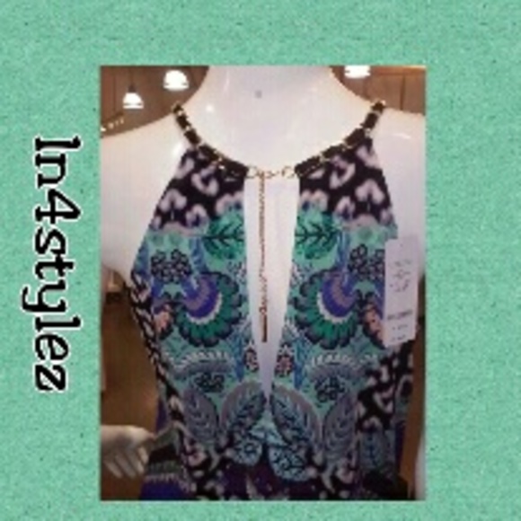 💫Bebe Top w/Gold Chain💫 - Picture 3 of 4