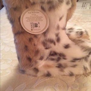 Fur booties.