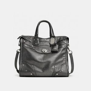 Coach Rhyder 33 gunmetal metallic  NWOT $495