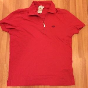 Mens Versace red polo