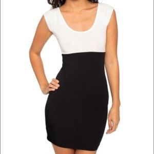 American Apparel black and white stretchy dress