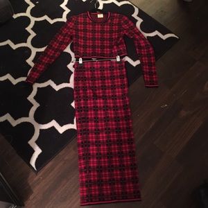 Torn by Ronny Kobo Plaid Matching 2 piece set
