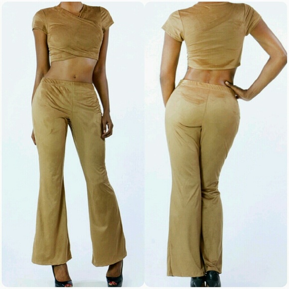 2 piece Suede set