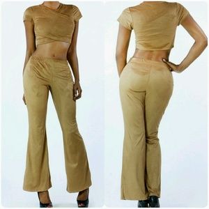 2 piece Suede set