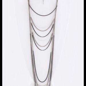 Layered Mix Chain & Choker Necklace Set