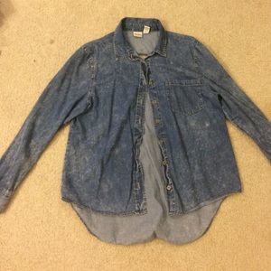 Button down denim shirt