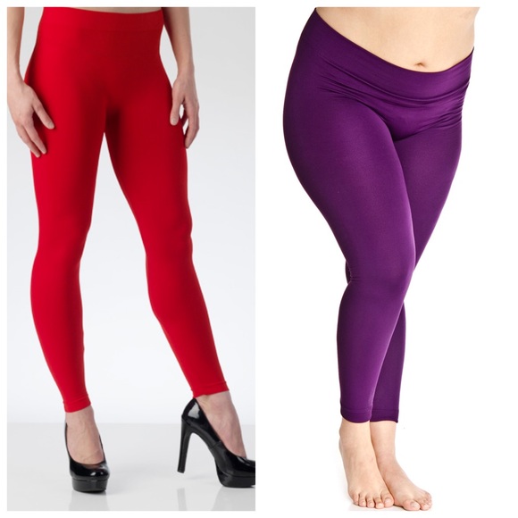 NEW LOWEST PRICE! 2 Fleece Lined Leggings NWOT