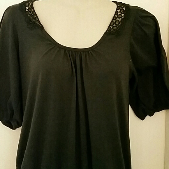 Robin K top with embroidered backside
