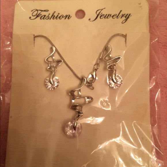 Necklace and earrings