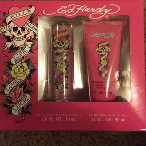 Ed hardy perfume and body lotion
