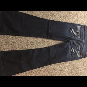 7 for all mankind dark wash jeans. Great condition