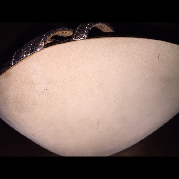 Badgley Mischka Signify Metallic High Heel Sandals - Picture 3 of 4