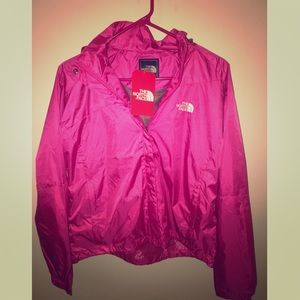 The North Face Pink Women's Rain Jacket Coat NWT