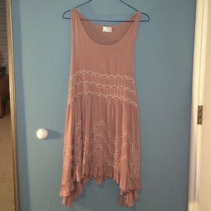 Peach/pink free people dress