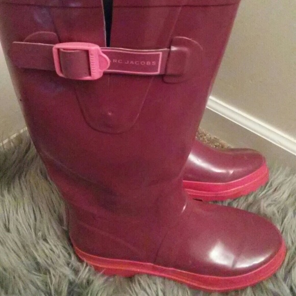 Marc Jacobs Tall Rainboots Size 10