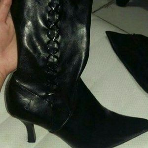 Knee high corset boots