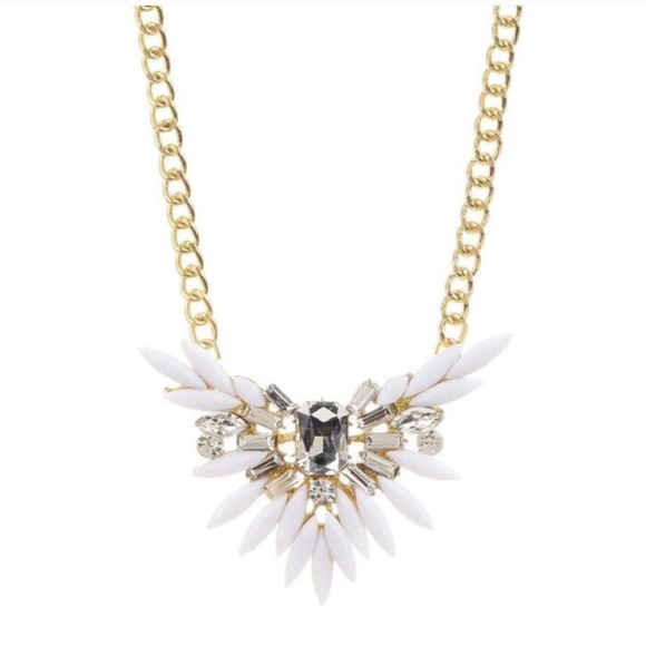 White Wing Pendant Necklace