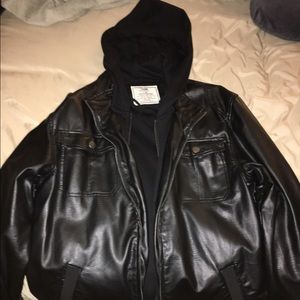 Mens Tillys Leather Jacket Brand New