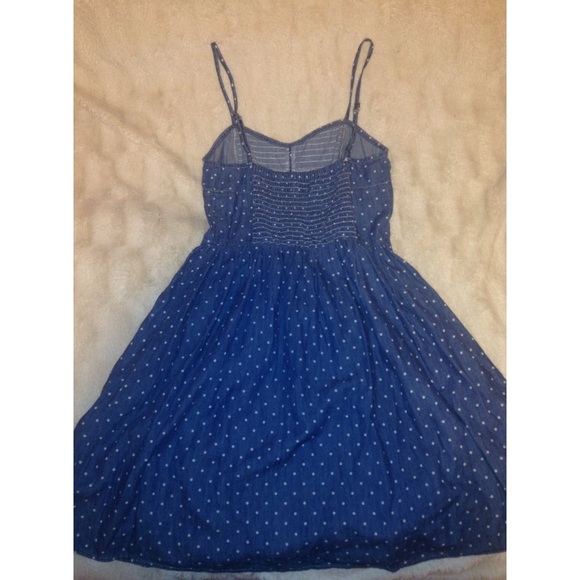 Denim polka dot dress 👗 - Picture 2 of 4