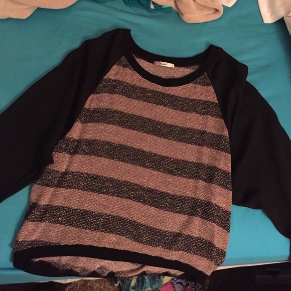 Striped Black and Tan sweater! 😍 - Picture 2 of 4