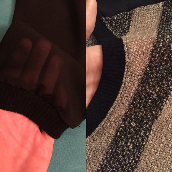 Striped Black and Tan sweater! 😍 - Picture 4 of 4