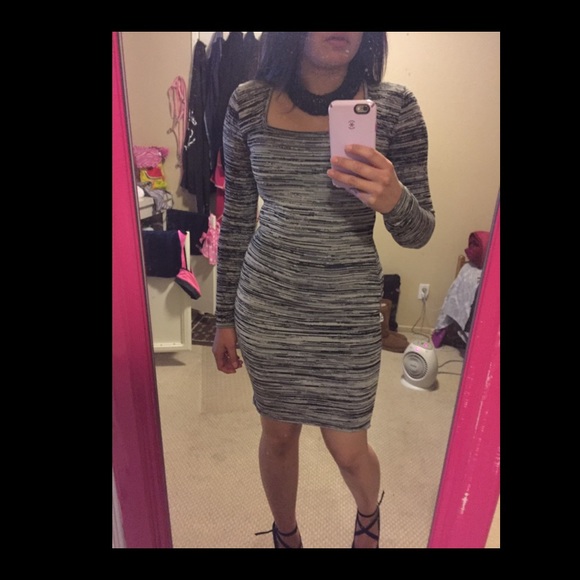 Walter Baker Black and Cream Dress