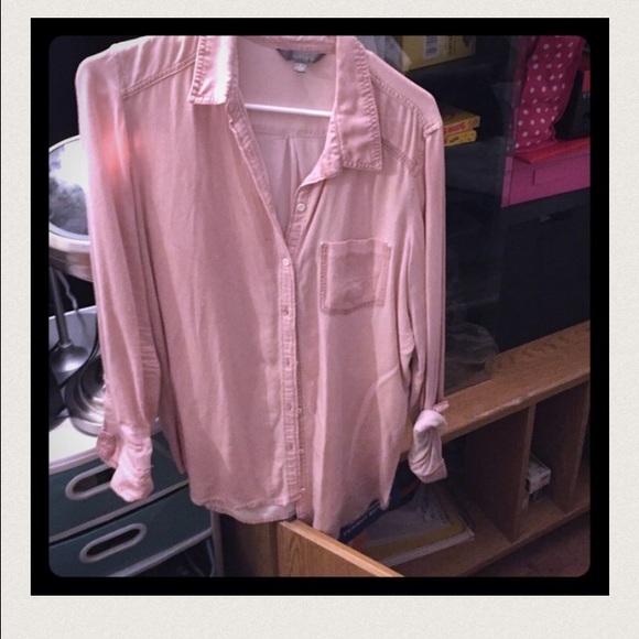Pink long sleeve button up - Picture 3 of 3