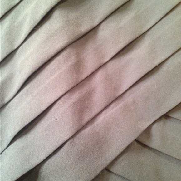 Modcloth strapless blue chiffon tiered dress EUC - Picture 3 of 4